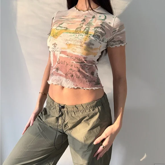 Cop Copine Graphic Mesh Tee - Picture 2 of 8